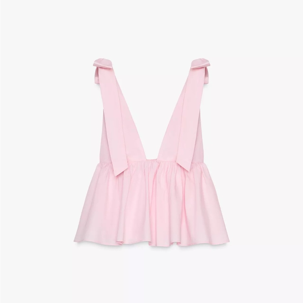 Zara Pink Sleeveless Top